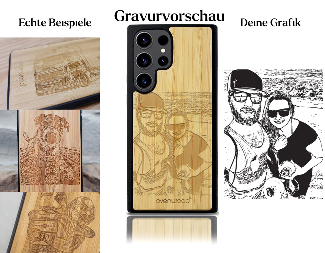 INDIVIDUELL Miriam Mirer Samsung Galaxy S23 Ultra Bambus-Kunststoff