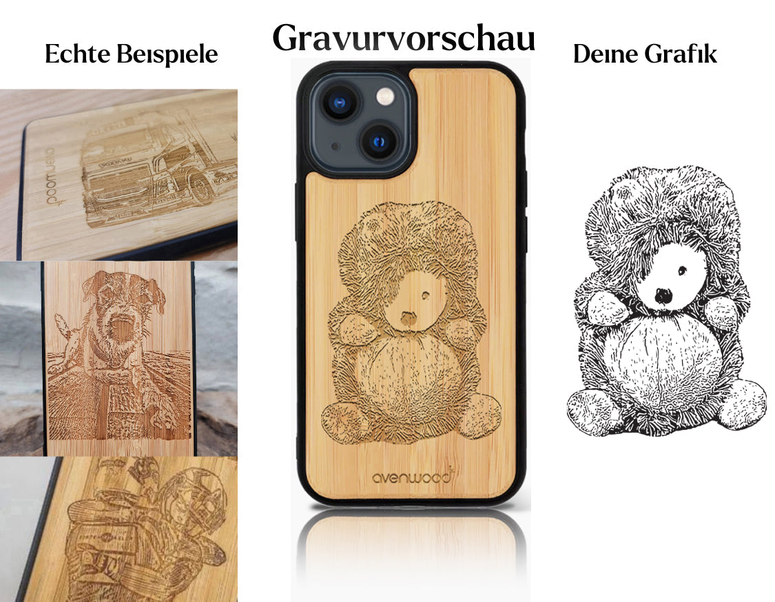 INDIVIDUEL iPhone 13 Mini bambou plastique