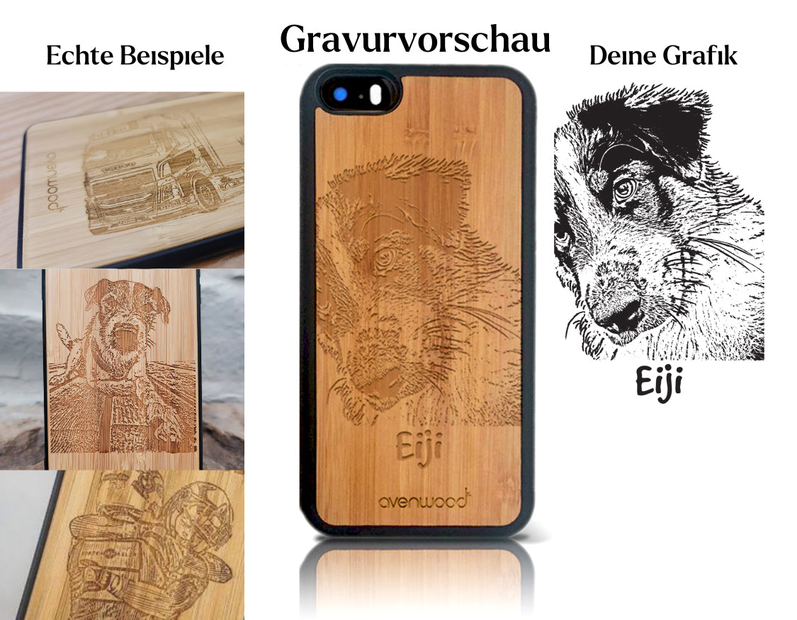INDIVIDUEL iPhone 5/SE bambou plastique