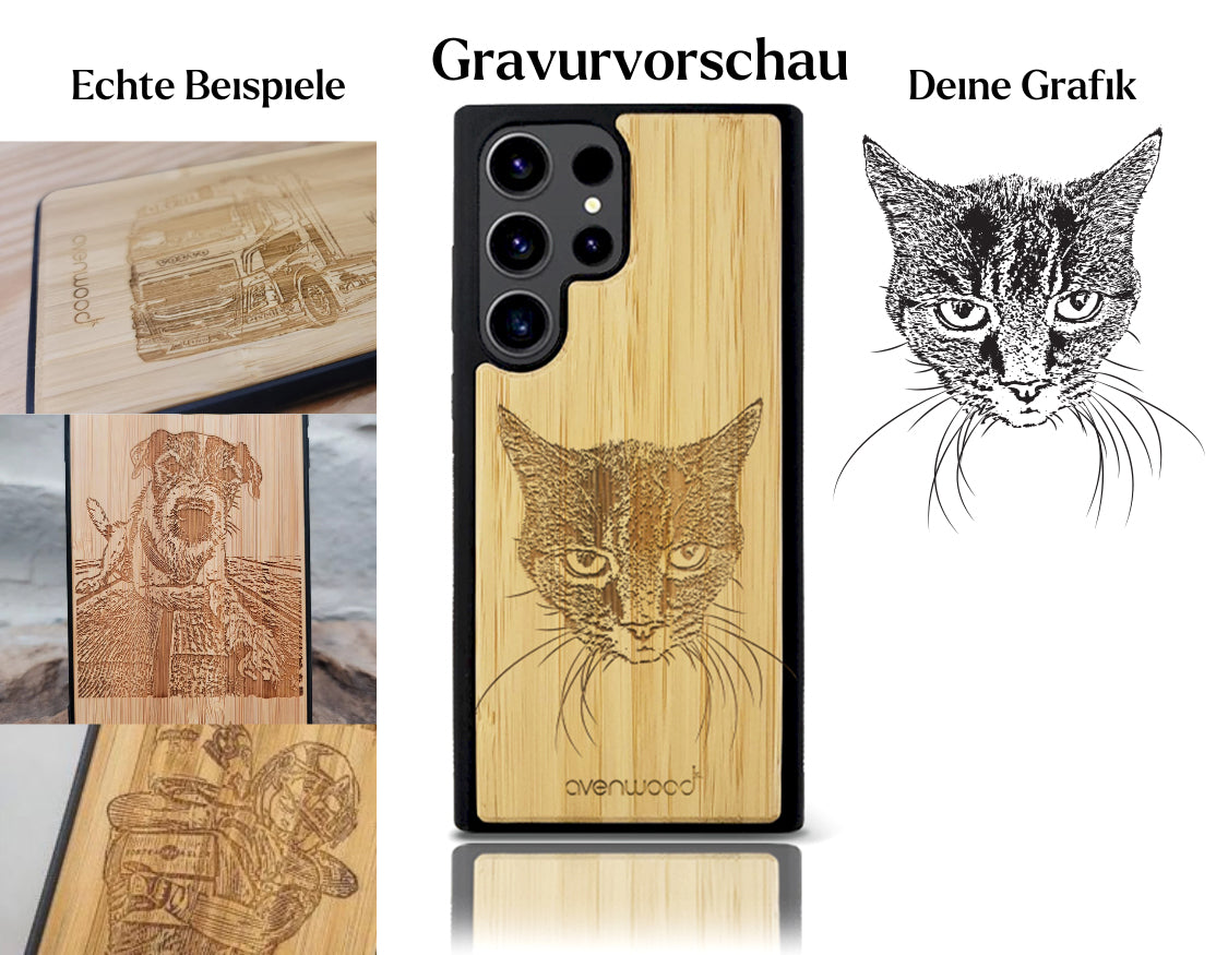 INDIVIDUELL Bettina Brändle Samsung Galaxy S23 Ultra Bambus-Kunststoff