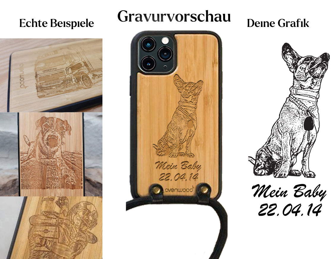 Coque INDIVIDUELLE pour iPhone 11 Pro à accrocher autour du cou