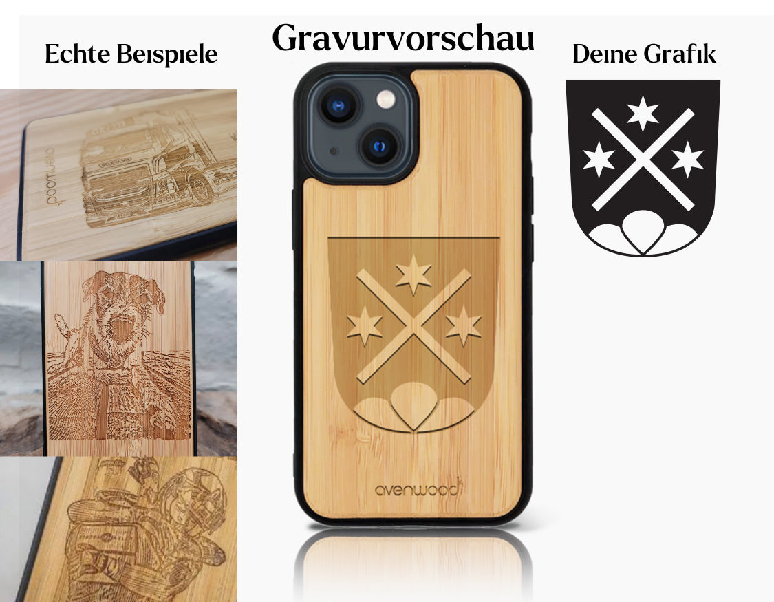 INDIVIDUEL iPhone 13 Mini bambou plastique