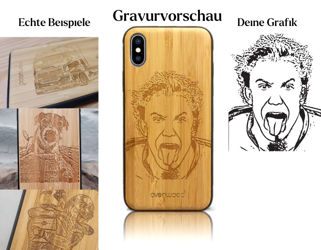 INDIVIDUELL iPhone X / XS Bambus-Kunststoff