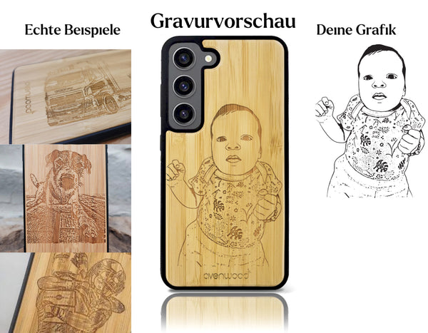 INDIVIDUELL Samsung Galaxy S23 Bambus-Kunststoff