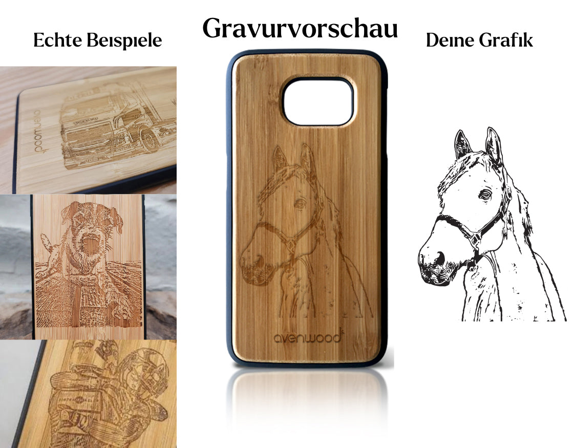INDIVIDUEL Vanessa Witschi Samsung Galaxy S8 bambou plastique