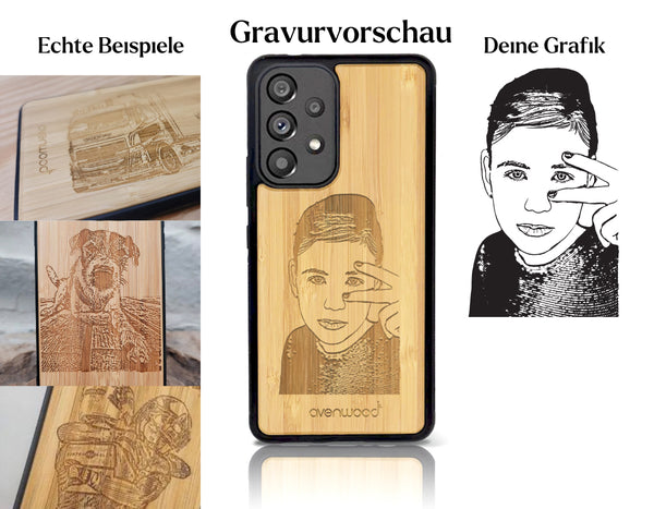 INDIVIDUELL Samsung Galaxy A53 Bambus-Kunststoff