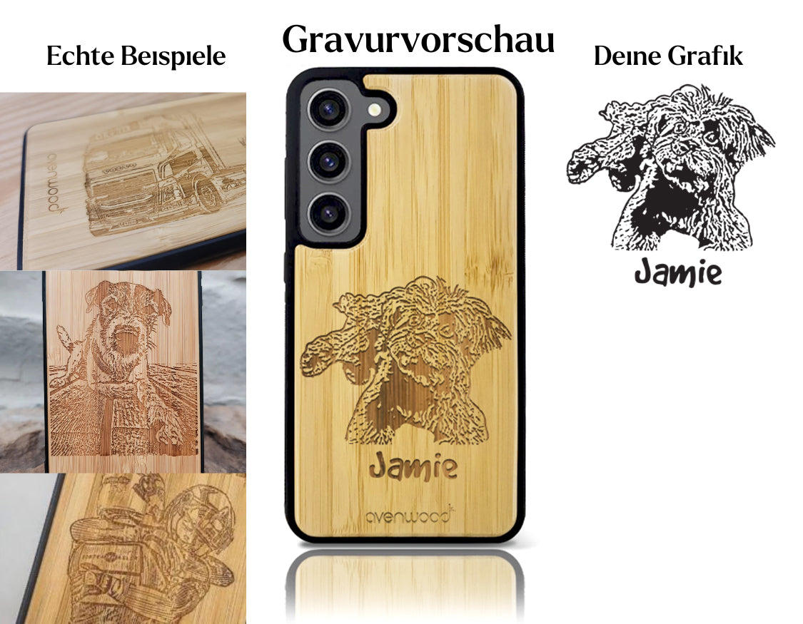 INDIVIDUELL Samsung Galaxy A34 Bambus-Kunststoff