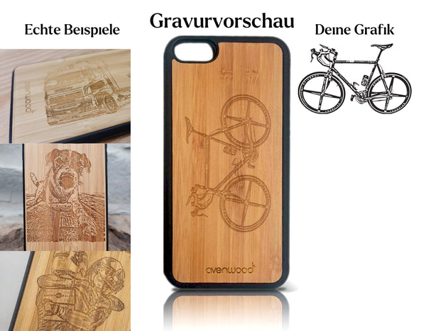 INDIVIDUELL iPhone 5 / SE Bambus-Kunststoff