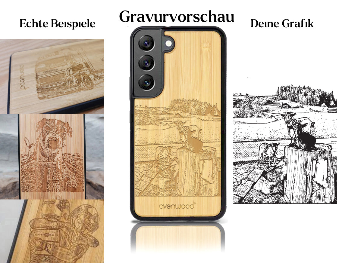 INDIVIDUEL Samsung Galaxy S22 bambou plastique