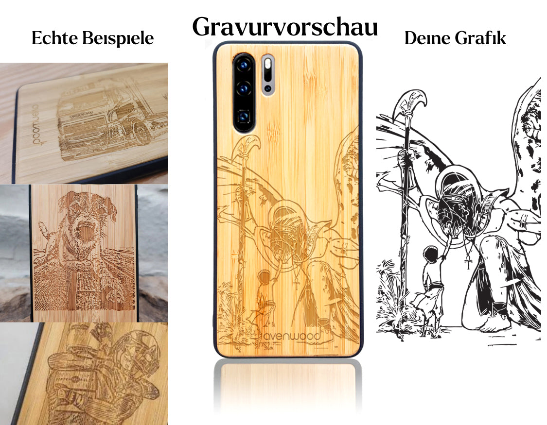 INDIVIDUEL Huawei P30 Pro plastique bambou