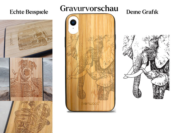 INDIVIDUELL iPhone 12 Pro Bambus-Kunststoff