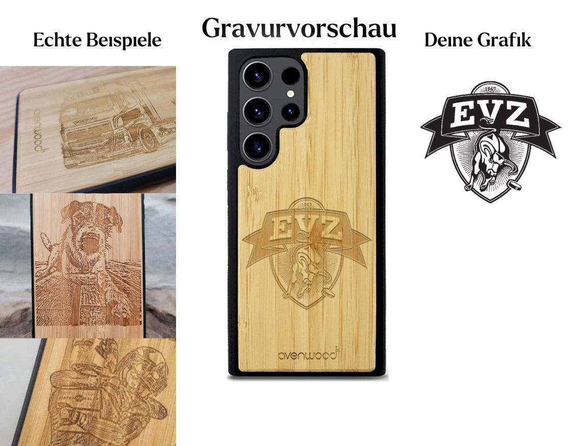 INDIVIDUELL Samsung Galaxy S23 Ultra Bambus-Kunststoff