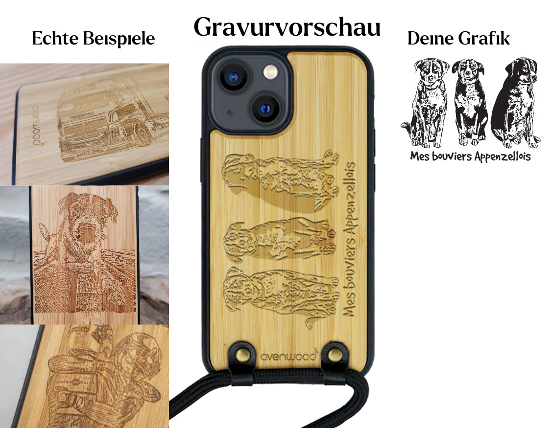 Coque INDIVIDUELLE iPhone 13 Mini à accrocher autour du cou