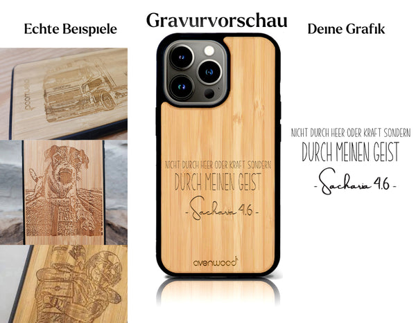 INDIVIDUELL iPhone 15 Pro Max Bambus-Kunststoff