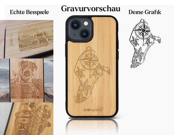 INDIVIDUELL iPhone 14 Bambus-Kunststoff