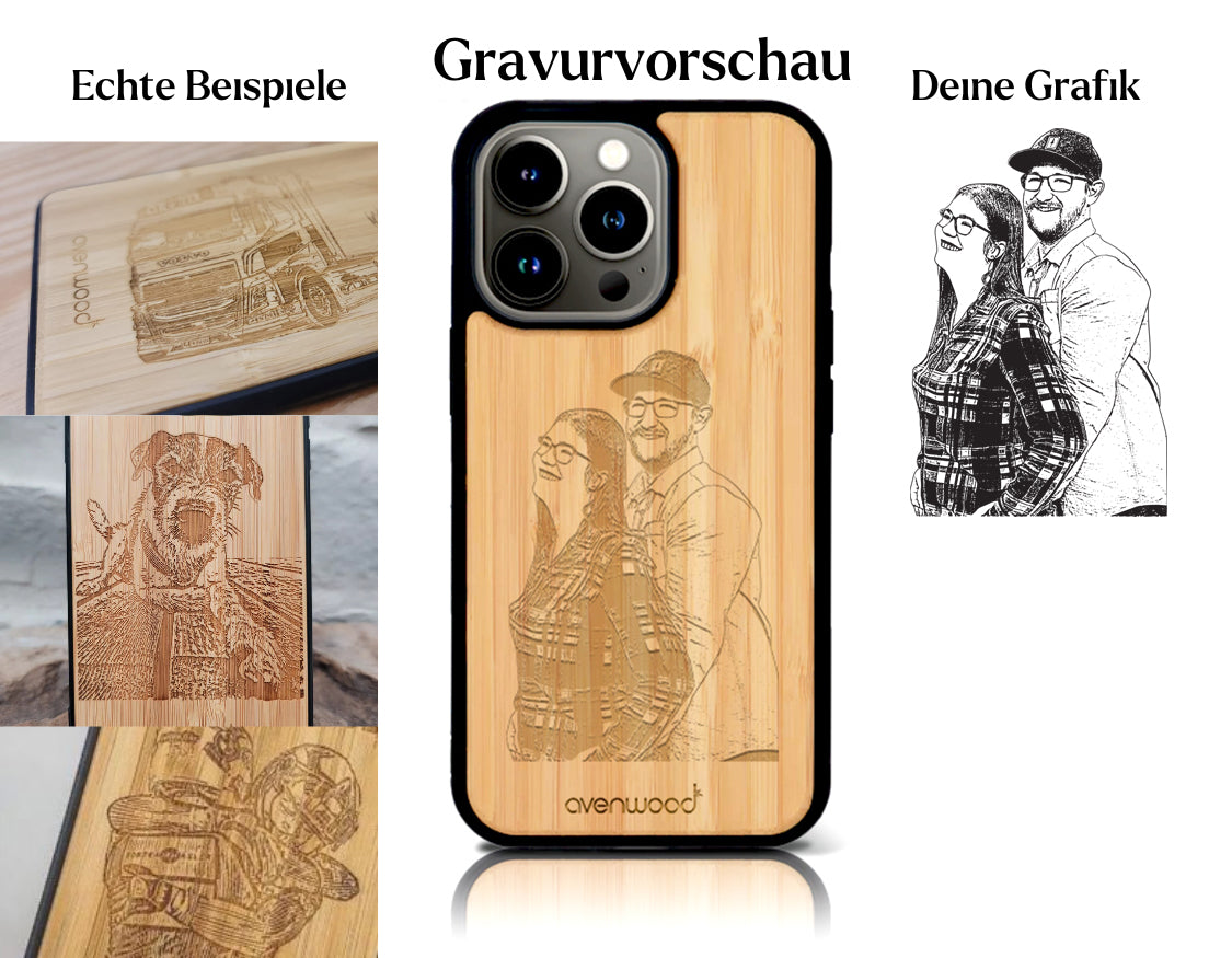 INDIVIDUEL iPhone 14 Pro bambou plastique