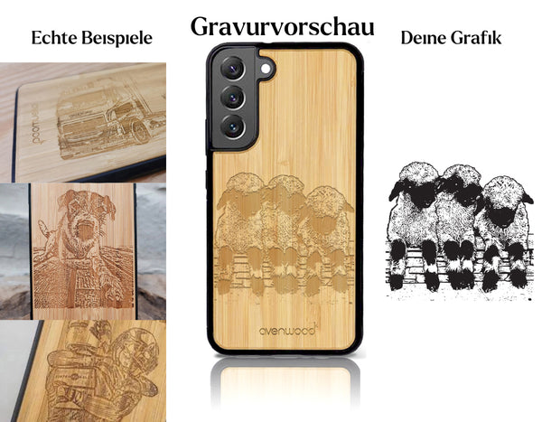 INDIVIDUELL Samsung Galaxy S22 Plus Bambus-Kunststoff
