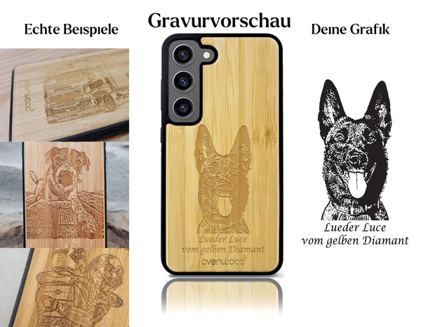 INDIVIDUELL Samsung Galaxy S23 Plus Bambus-Kunststoff