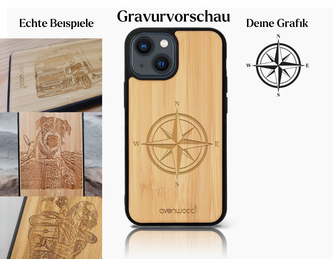 INDIVIDUEL iPhone 13 Mini bambou plastique