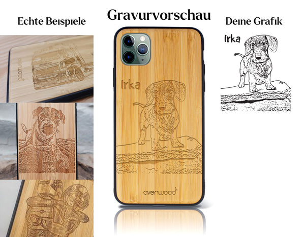 INDIVIDUELL iPhone 11 Pro Bambus-Kunststoff