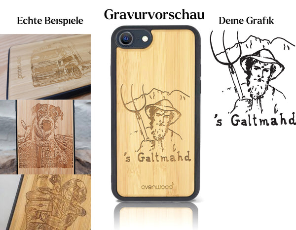 INDIVIDUELL iPhone 8 Bambus-Kunststoff