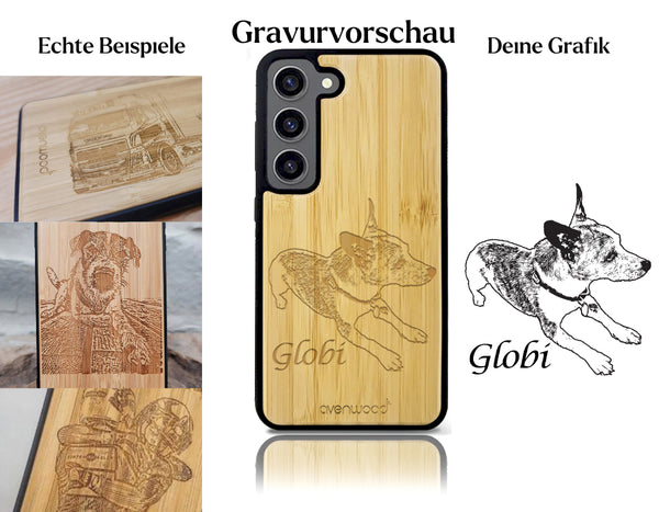 INDIVIDUELL Samsung Galaxy S23 Bambus-Kunststoff