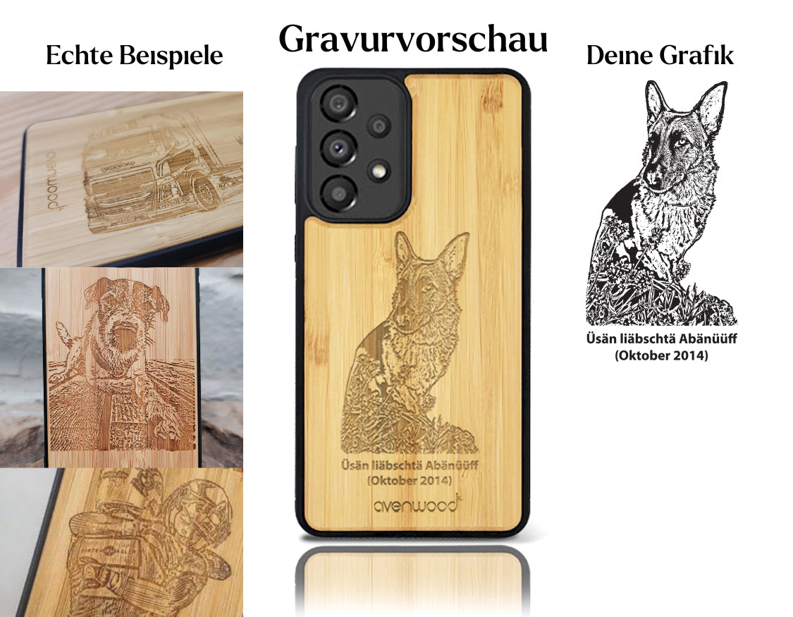 INDIVIDUELL Samsung Galaxy A33 5G Bambus-Kunststoff