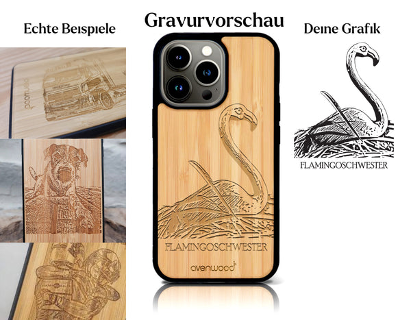INDIVIDUELL iPhone 15 Bambus-Kunststoff
