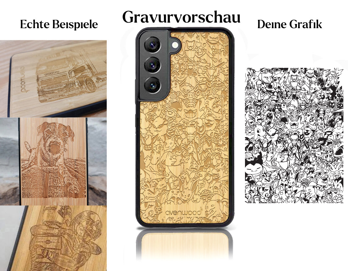 INDIVIDUELL Samsung Galaxy S22 Bambus-Kunststoff