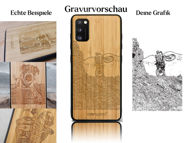 INDIVIDUELL Samsung Galaxy A41 Bambus-Kunststoff