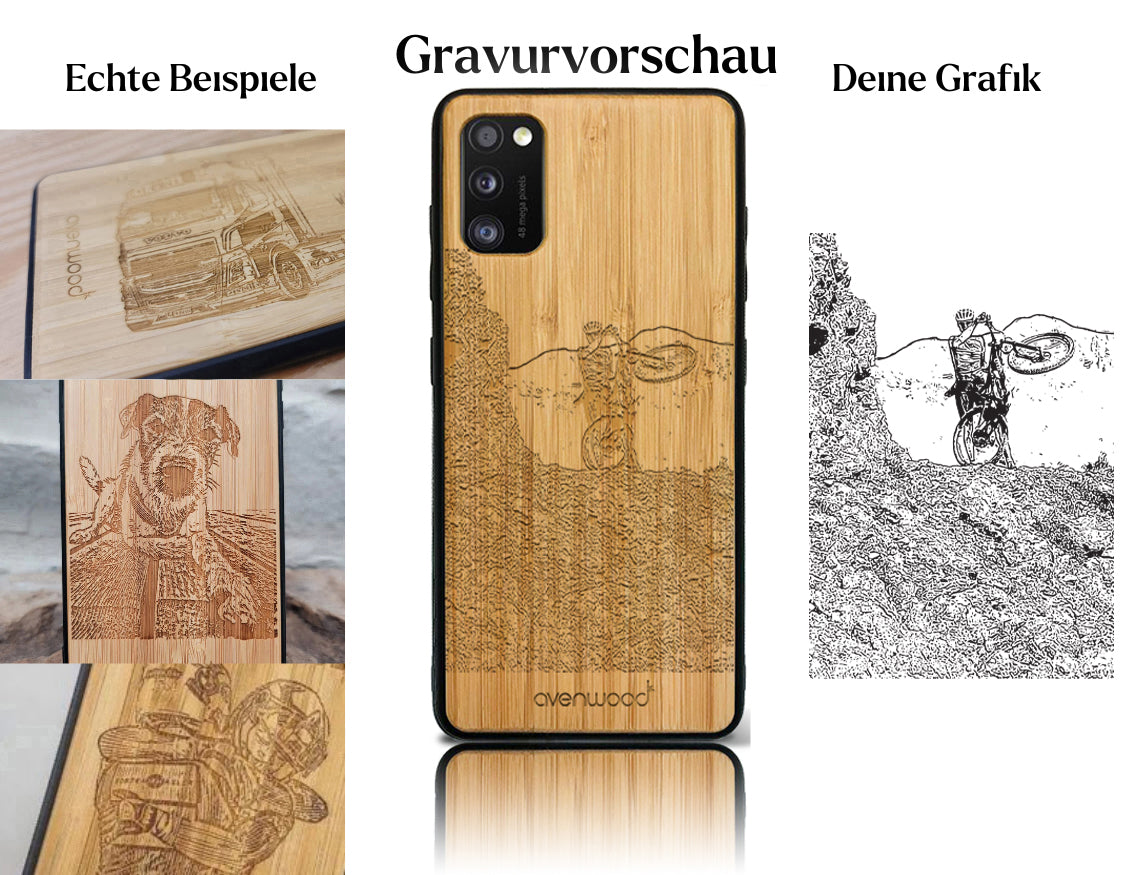 INDIVIDUELL Samsung Galaxy A41 Bambus-Kunststoff