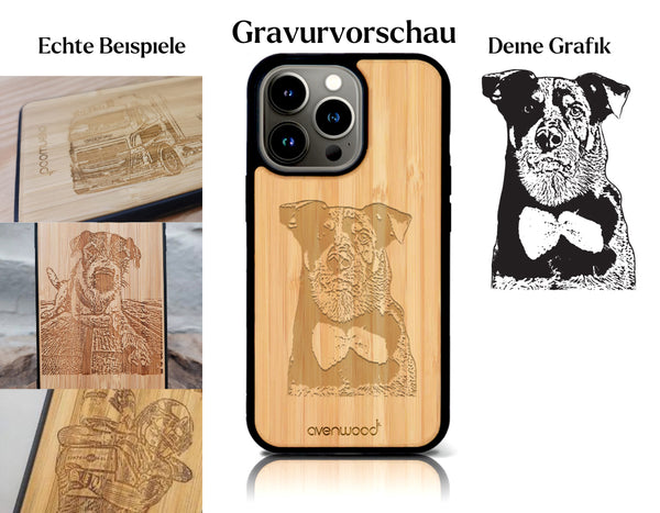 INDIVIDUELL iPhone 13 Pro Bambus-Kunststoff