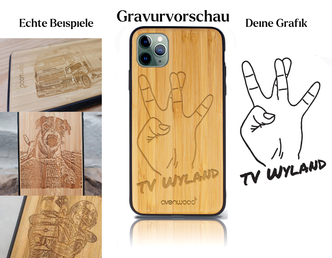 INDIVIDUEL iPhone 11 Pro Max bambou plastique