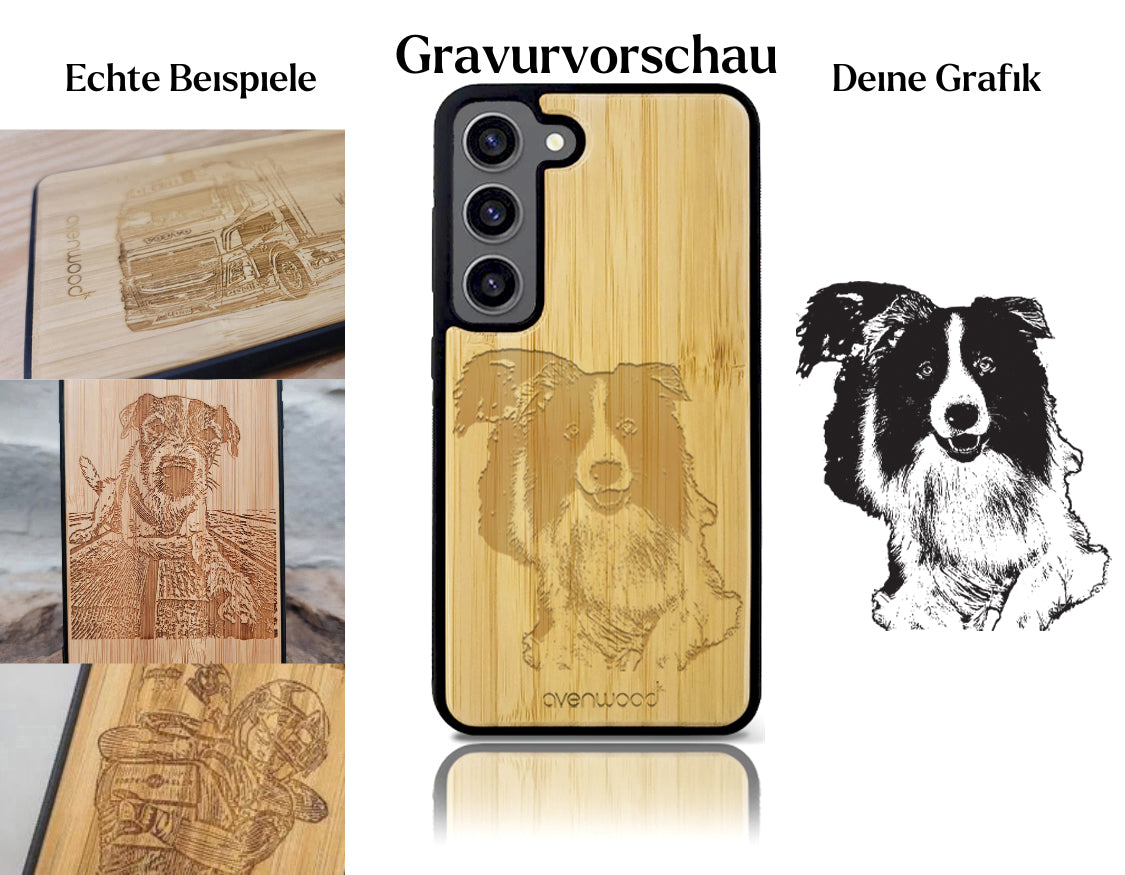 INDIVIDUELL Samsung Galaxy S23 Bambus-Kunststoff