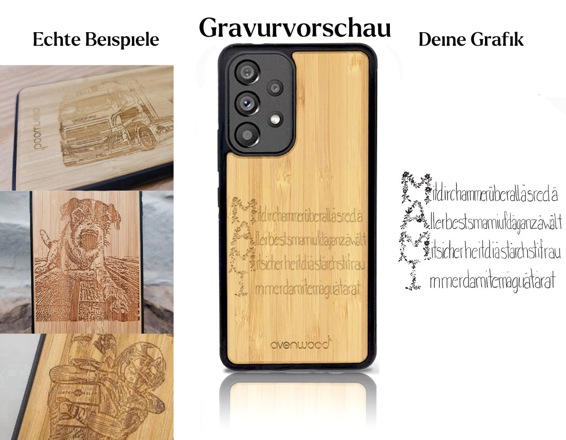 INDIVIDUELL Samsung Galaxy A53 Bambus-Kunststoff