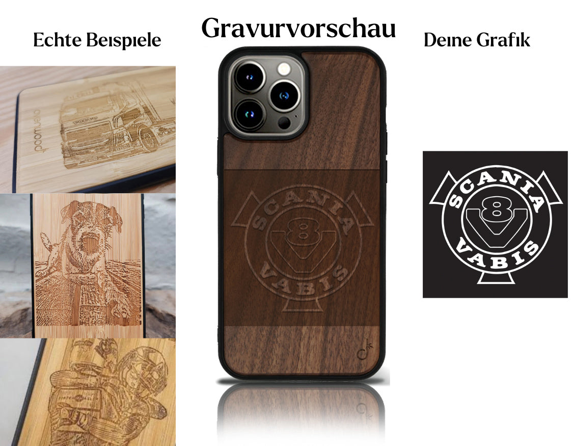 INDIVIDUELL iPhone 13 Pro Max Bambus-Kunststoff