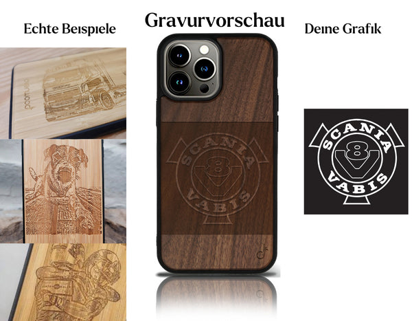 INDIVIDUELL iPhone 13 Pro Max Bambus-Kunststoff