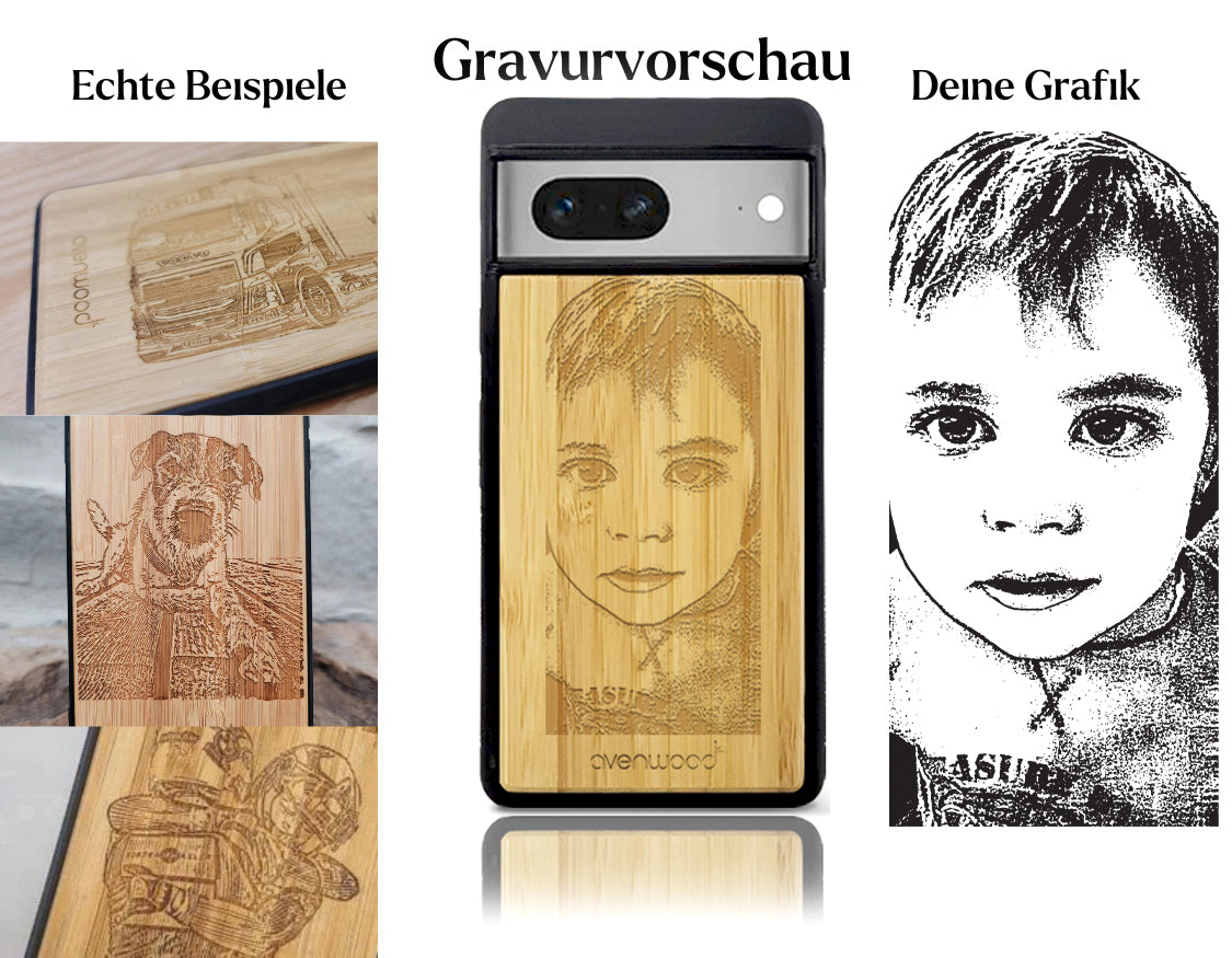 INDIVIDUELL Pixel 7Bambus-Kunststoff