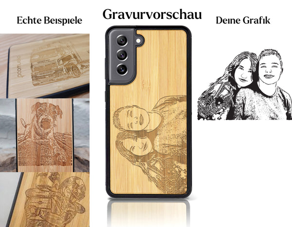 INDIVIDUELL Samsung Galaxy S21 FE 5G Bambus-Kunststoff