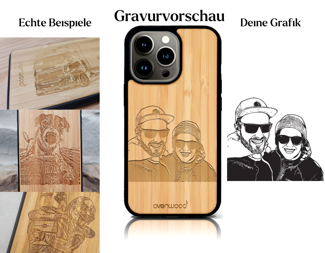 INDIVIDUEL Gabriel Margelisch iPhone 13 Pro plastique bambou