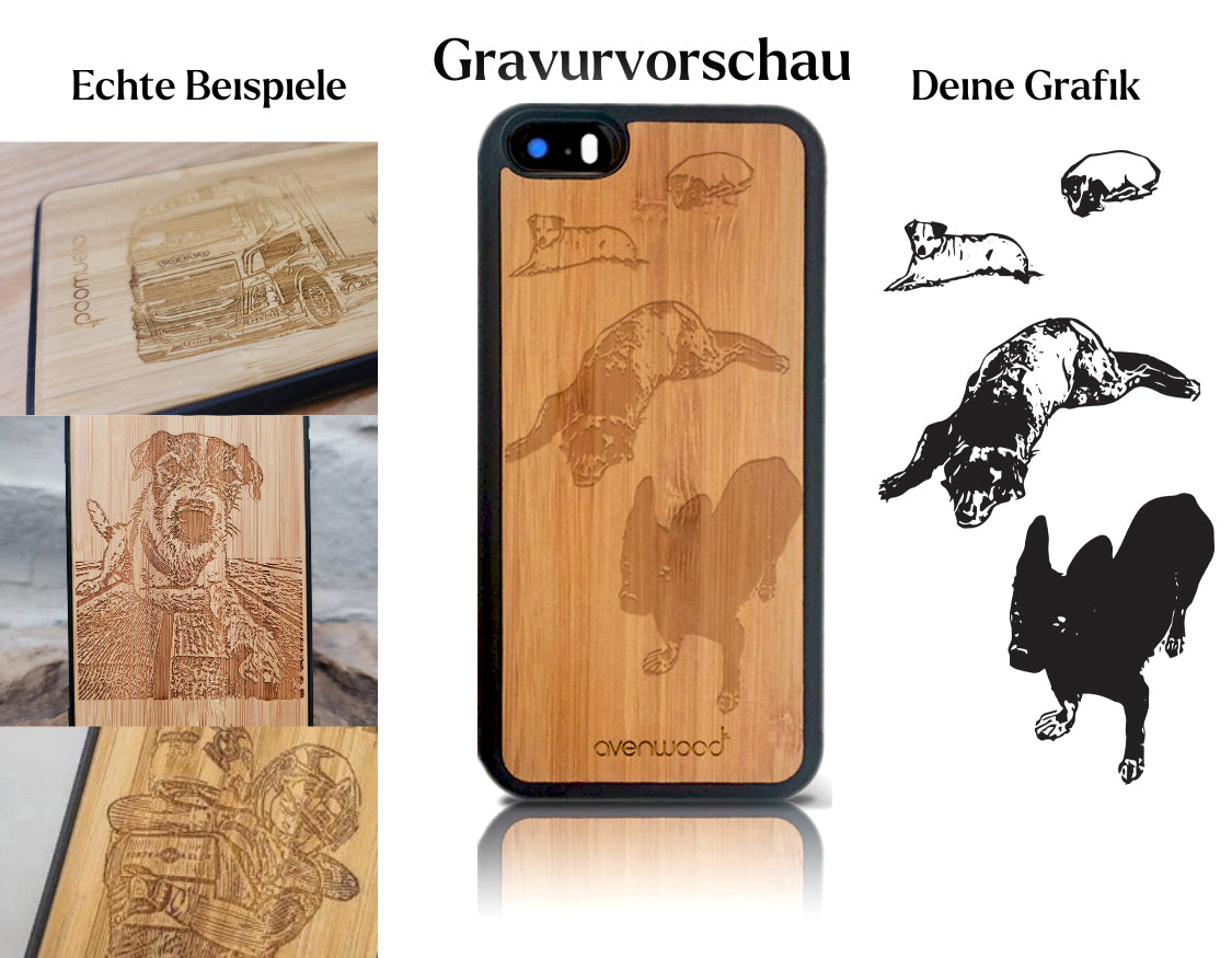INDIVIDUEL iPhone 5/SE bambou plastique