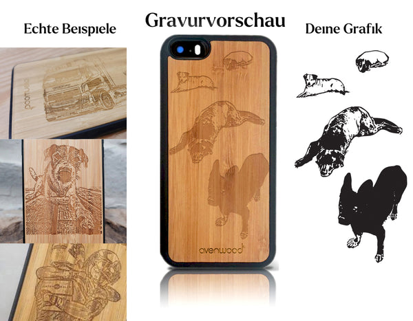 INDIVIDUELL iPhone 5 / SE Bambus-Kunststoff