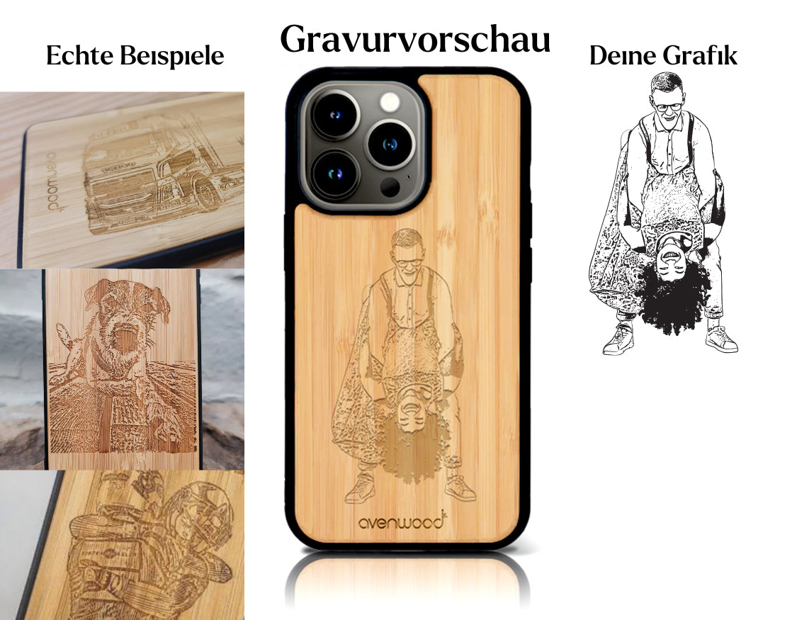 INDIVIDUEL iPhone 14 Pro bambou plastique