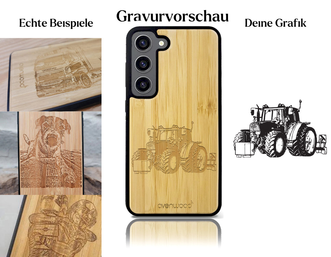 INDIVIDUELL Samsung Galaxy S23 Bambus-Kunststoff