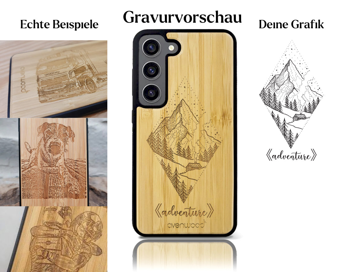 INDIVIDUELL Samsung Galaxy S24 Ultra Bambus-Kunststoff