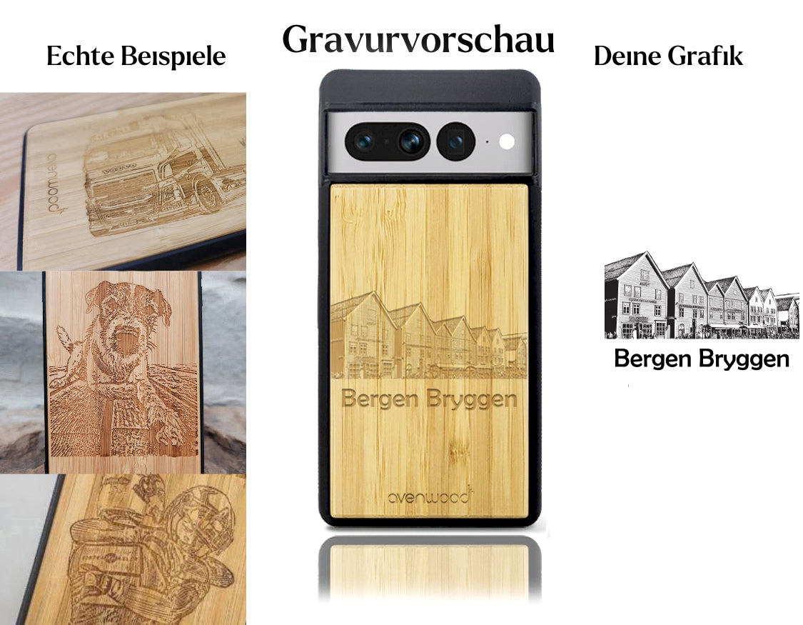 INDIVIDUELL Pixel 8 Pro Bambus-Kunststoff