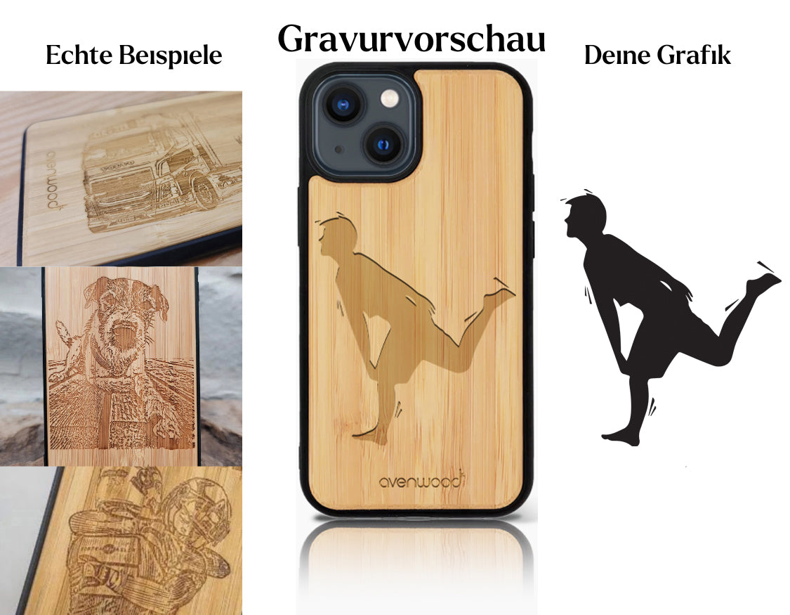 INDIVIDUEL iPhone 14 bambou plastique