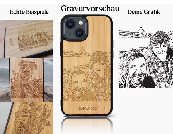 INDIVIDUELL Sandra Stadelmann iPhone 14 Plus Bambus-Kunststoff