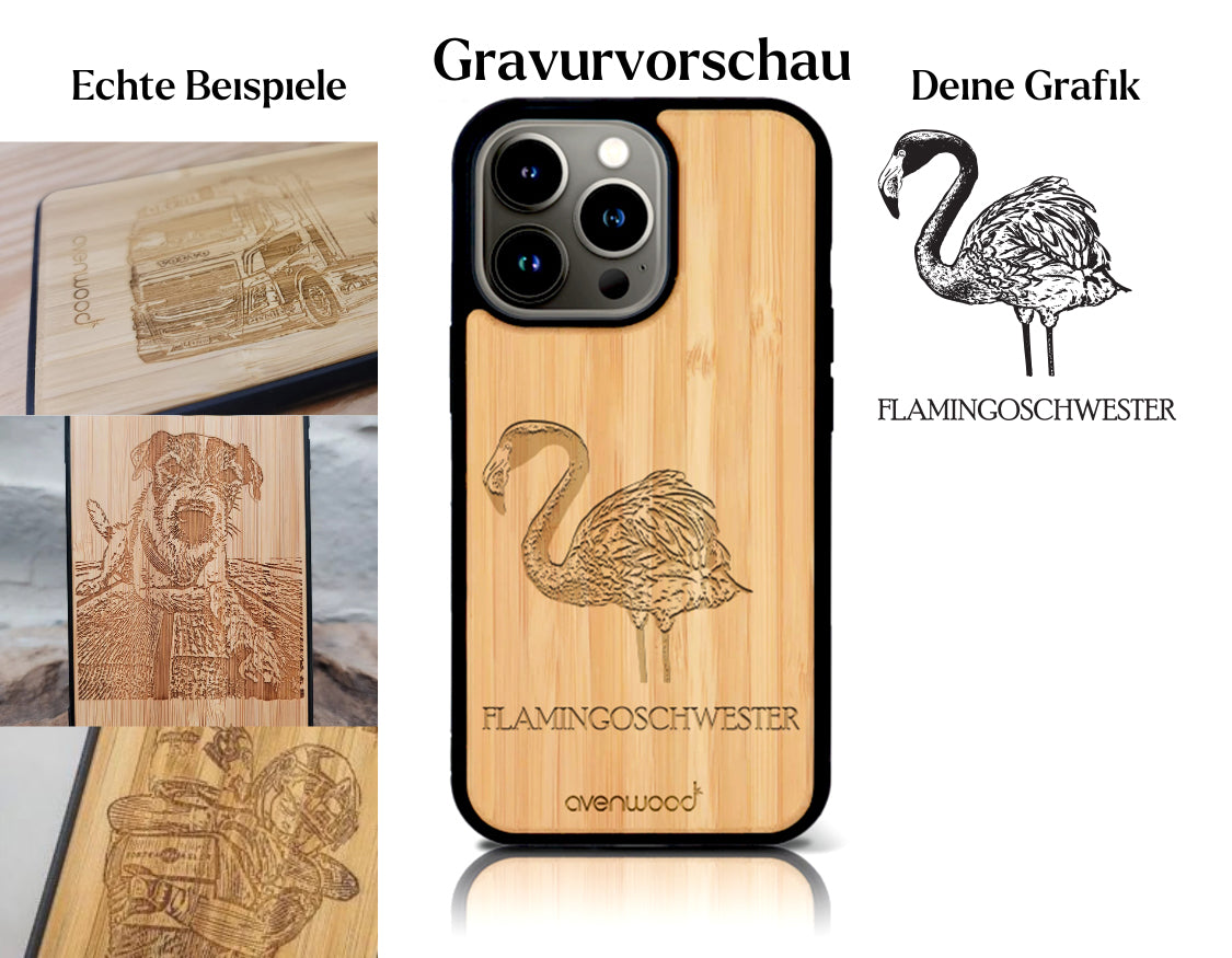 INDIVIDUELL iPhone 15 Bambus-Kunststoff