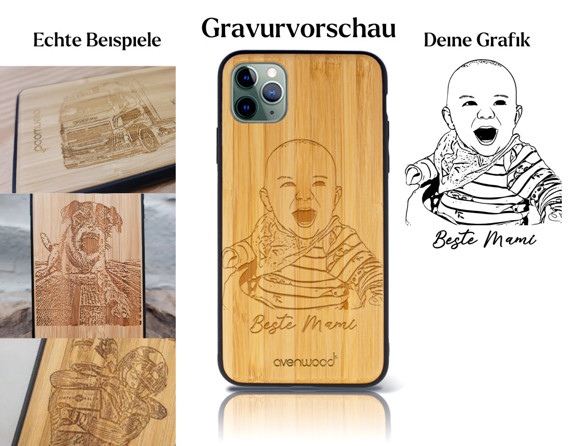 INDIVIDUEL iPhone 11 Pro bambou plastique